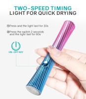 Mini Lámpara Portátil Para Uñas USB Secado Rápido LED UV Para Toda La Polvos De Gel Linterna Secadora De Uñas Máquina De Secado De Uñas Mini - details 1