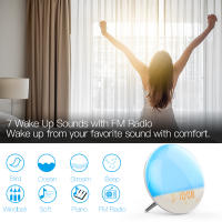 Reloj De Alarma Inteligente MOES WiFi Con Luz De Despertar Y 7 Colores Compatible Con Alexa Y Google Home Función De Atardecer/Alba - details 2