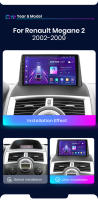 Junsun Radio Coche para Renault Megane 2 2002 2003 2004 2005 2006 2007 2008 2009 AI Voice 2 din Pantalla Coche Android Auto Multimedia Navegación GPS Auto radio - details 2