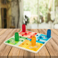 CB Games - Parchís y oca 2 en 1, 25x25 cm, juegos de mesa, para niños, adultos, familia, educativo, de 2 a 4 jugadores, 25 piezas, para mayores de 4 años - details 4