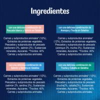 FELIX - Duo Gelatina (48x85 gr) - Comida Húmeda Festín del Mar (Carbonero y Salmón, Arenque y Trucha, Salmón y Sardina, Trucha y Caballa) (12x4x85 gr) - details 1