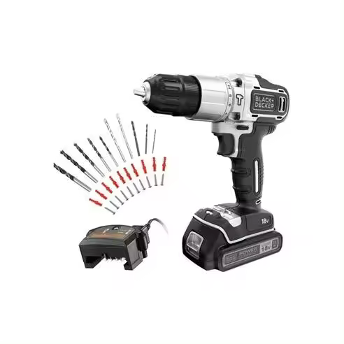 Taladro Percutor 18V Silver Edition BDCHD18SC1A-QW Black & Decker - 1