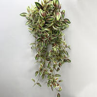 75cm Artificial Vines Hojas Verdes De Seda Para Decoración De Hogar Jardín Bodas Arandelas De Bambú Rattan Disponibles Para Exposición En Interiores Y Exteriores - details 3