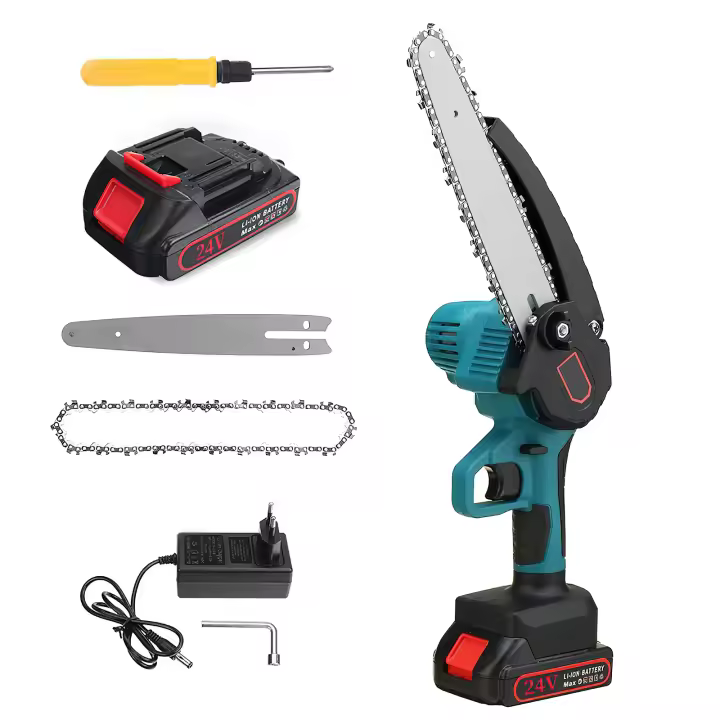 Sierra de podar eléctrica de 3000 W, 8 pulgadas, 24 V, con batería de litio, para carpintería y jardín, herramienta eléctrica para batería Makita. - 1