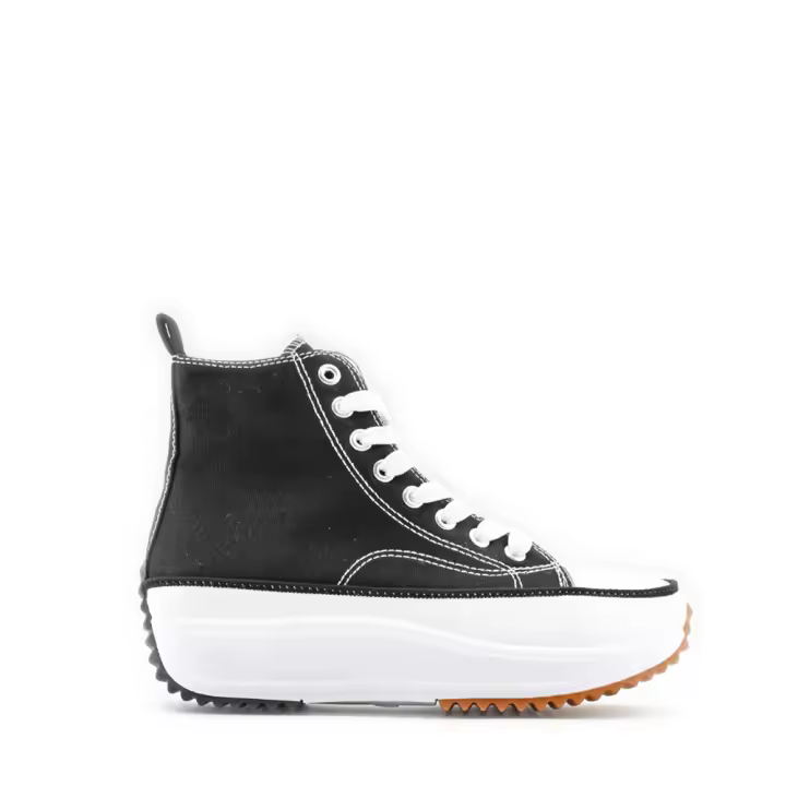 MODELISA Zapatilla De Lona Alta Con Cordón Estilo Casual Para Mujer - 1