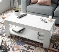 Meimon Mesa de Centro Elevable Flow – Diseño Moderno en Blanco Artik, con Almacenamiento Oculto, Superficie Elevable para Uso como Escritorio o Comedor, Materiales de Alta Calidad, Bisagras Metálicas Resistentes, Tacos Antirayas y Fácil Mantenimiento - details 1