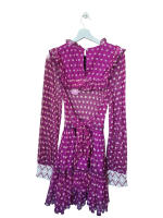 Savage Culture vestido para mujer,semitransparente ,topos - details 1