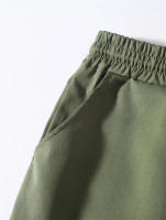 Nuevos Pantalones De Cargo Para Hombre Estilo Casual Color Sólido Talla Grande Joggers Tejidos Pantalones Rectos Para Deporte Y Ropa Casual - details 10