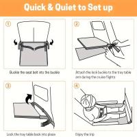 Almohadilla Extendible De Viaje Para Niños 1pcs Asiento Aéreo Portátil Con Extensor De Silla De Tela Oxford Ajustable Como Cama De Viaje - details 9