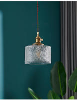 Lámpara Colgante De Vidrio Y Cobre Para Comedor Sala De Estar Dormitorio LED No Dimmable Color Verde Instalación Por Cordón - details 19