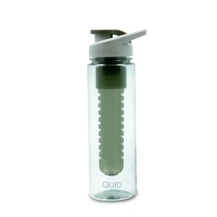 QUID QUIDATE Botella Transporte Plástico 700ML Verde Brillo Facil de limpiar Libre de bpa - 1