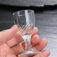 6pcs Vaso De Espirits Goblet 10ml Pequeño Volumen Vidrio Baijiu Vaso De Vino Dispensador Transparente Vajilla Ecológica - details 1