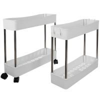 Ruhhy, Estantería Multiusos con Ruedas – Carrito Organizador de Cocina y Baño, 4 Niveles, Diseño Compacto - Organizador con Ruedas Giratorias - Estantería de Almacenamiento Portátil y Estable -  Carro de Almacenamiento para Cocina, Baño o Lavandería - details 1