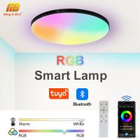 Luz De Techo LED Inteligente TUYA RGB Control Remoto Bluetooth 2.4G 30W 36W 220V Decoración Para Hogar Dormitorio Sala De Estar Cocina - details 0
