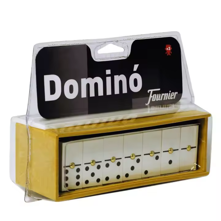 Juego de mesa Dominó Fournier Marfilia, Dominó de 28 piezas de material ABS en caja de plástico. - 1