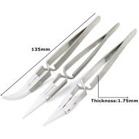 Tijeras De Soldadura Electrónica De Cerámica 3 Pcs Con Punta Recta Y Antiestática Resistente Al Ácido Precisión En Chorro De Cerámica - details 9