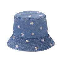 Gorro De Barroco De Algodón Con Bordado De Margarita Para Mujer Gorro De Pescador De Verano Protección Solar Para Exteriores Regalo Casual Con Patrón Floral - details 2