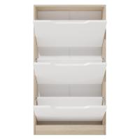 Meyvaser Mueble Zapatero con 3 Puertas - Acabado en Color Cambrian y Blanco - Medidas: 107 Cm (Alto) X 60 Cm (Ancho) X 17,3 Cm (Fondo) - Práctico y Funcional - details 2