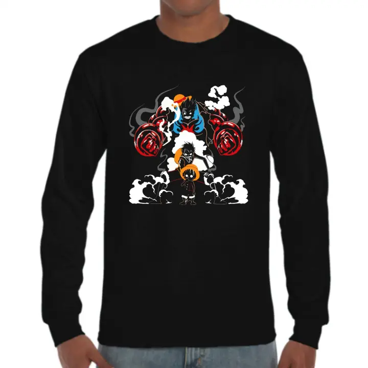 The Fan Tee Camiseta Manga larga de HOMBRE One Piece Luffy Monkey Zoro Nami 107 - 1