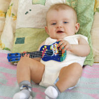 Ukelele Clásico De 4 Cuerdas Mini Para Niños Juguete Simulación Guitarra Infantil Principiante Iluminación Musical Pequeña Guitarra Para Entretenimiento - details 8
