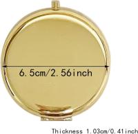 2 UDS 6,5 CM Espejo compacto Pequeño Espejo de mano portátil de doble cara - details 0