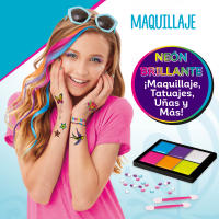 Shimmer N Sparkle - Kit belleza niñas 4 en 1 para hacer tatuajes, teñir el pelo, hacer la manicura o maquillarse - details 2