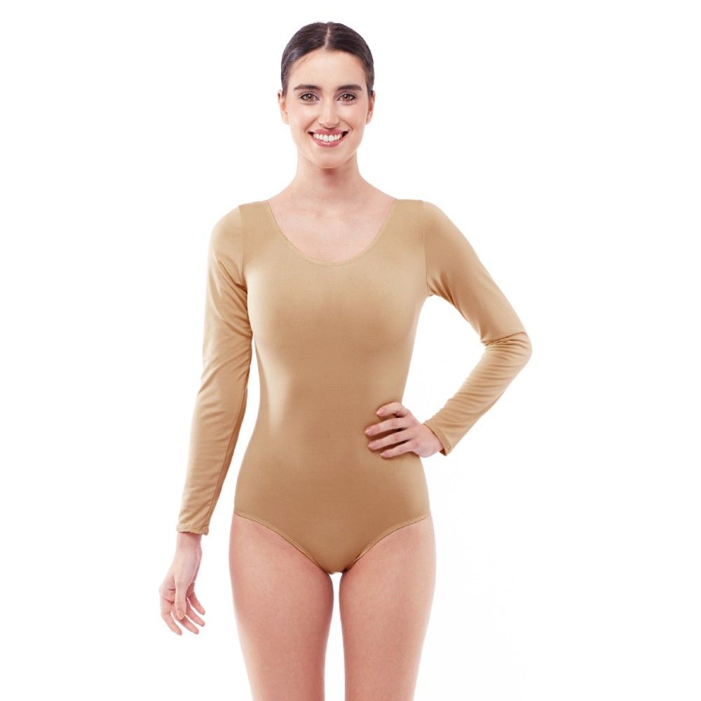 Maillot Ballet manga larga para mujer, Body o Maillot mujer para Disfraz Bailarina