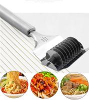 2 Cortador de fideos para pizza de Maple inoxable, Máquina para hacer pasta manual, Rodillo de Diamante para pizza, Mini Prensa Rodante, Rodillo de celosía de fideos manual, Cortador de masa - details 0