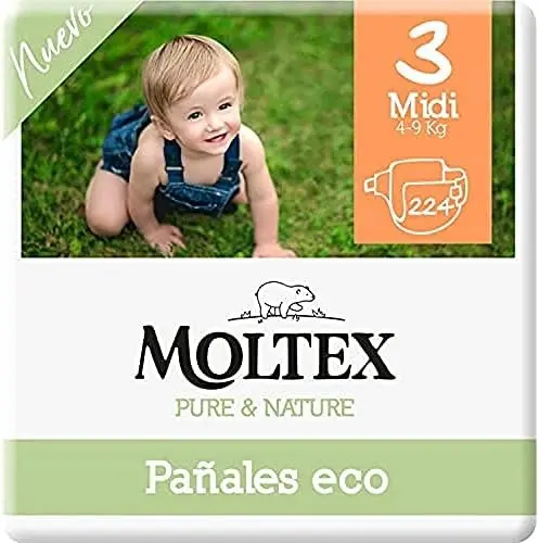 Pañal Moltex Pure & Nature TSLLS 3 (4-10KG) 56 UDS - 1