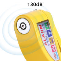 Cerradura De Freno De Disco Para Motocicleta Bicicleta Seguridad Antirrobo Con Alarma Fuerte Advertencia De Ruido Cuerda De Rueda Bloqueo De Pies Del Vehículo - details 6