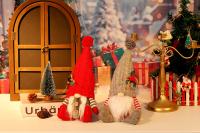 AlliLit 2024 Decoración De Navidad LED Gnome Sequinias Sin Cara Lámpara Nocturna Para El Hogar Adorno De Árbol De Navidad Regalo - details 4