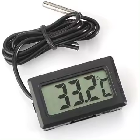 Monitor de temperatura con termómetro digital LCD con sonda externa - 1