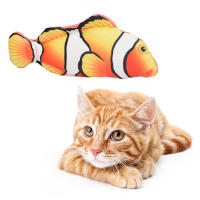 Juguete Para Gatos Pez Interactivo Con Cargador USB Mordedor Eléctrico Realista Para Mascotas Juguetes Chompables Para Gatos Y Perros Suministros Para Mascotas - details 9
