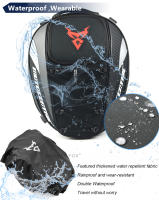 Bolsa De Motocicleta Impermeable 100% MOTOCENTRIC 37L Gran Capacidad Multifuncional Para Hombro Cintura Y Pierna Equipamiento Moto - details 5
