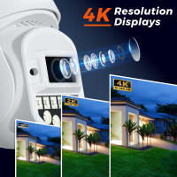 Cámara De Seguridad IP BESDER 8MP PTZ 5G HZ Wifi Exterior Con Seguimiento Automático Pantalla Dual 5K 10MP Zoom Digital 5X Alarma Por Email - details 2