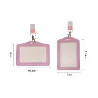 Carcasa Protectora Para Tarjetas De Nombre Y Badges Para Hombres Y Mujeres Estuche Para Tarjetas De Identificación De Oficina De PU Cuero Unisex - details 3
