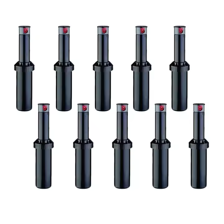 Aspersor KRain Minipro (Pack de 10 unidades) Aspersor K-Rain de alcance 5,1 a 9,1 metros. Incluye toberas para ajustar radio de alcance. Presión de trabajo 2 a 3,4 bar. Rosca 1/2". Ángulo de riego ajustable. - 1