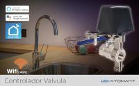 LED ATOMANT Controlador de Valvula de Agua/Gas Inteligente Wi-Fi, Llave de Paso/riego inalambrica, Control App Smart Life o Tuya, Alexa y Google Home, para Valvula de hasta 1 1/2 Pulgadas - details 0