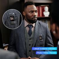 1pieza Cámara portátil mini 1080P, cuerpo de cámara de bolsillo con visión nocturna infrarroja, ángulo ancho, batería de polímero de litio recargable por USB, diseño de clip para deportes al aire libre(No incluye tarjeta TF) - details 4