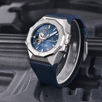 Reloj Mecánico Para Hombre PAGANI DESIGN 42MM NH39 Cristal De Zafiro Deportivo Resistente Al Agua Acero Inoxidable Pulsera De Goma Estilo Business - details 2