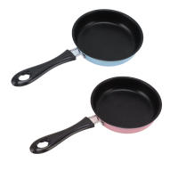 Sartén Mini De 12cm En Acero Inoxidable Antidesbordamiento Inducción Redonda Para Desayuno Freír Huevo Con Mango Largo - details 0
