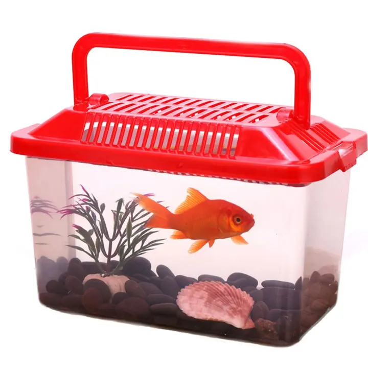 Caja Portátil Mini Para Mascotas Cuadrada Para Transporte De Réptiles Cría De Hamster Y Caza Tortuga Forma De Caja - 1