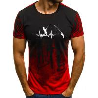 Camiseta De Algodón Divertida Para Pesca Aficionado Camiseta Casual Ligera De Secado Rápido Para Hombre Con Estampado De Líneas De Pesca - details 4