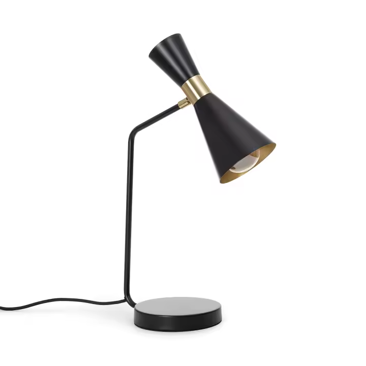 Ledkia Lámpara Flexo Escritorio de Metal Jigger Negro - 1