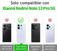 Funda + Protector Cristal Vidrio Templado (Opcional) Para XIAOMI REDMI NOTE 13 PRO 5G Proteccion 3D Cámara, Cubre Cámara, Carcasa TPU Silicona Suave Mate, Color Negro Azul Rojo Rosa Morado, Ajuste Perfecto Acceso Conector Carga Auricular, Meloenvias mle26 - details 0