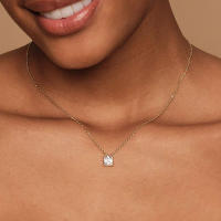 Collar Korean Minimalista Para Mujer En Color Oro Con Colgante De Corazón Y Lluvia De Cristal Joyería De Boda Regalo N481 - details 10