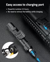 RichFire Flashlight Táctica 2000 Lumens Compatible Con M-Rail Con Interruptor De Presión Remoto Luz De Arma Recargable Para Caza Impermeable - details 4