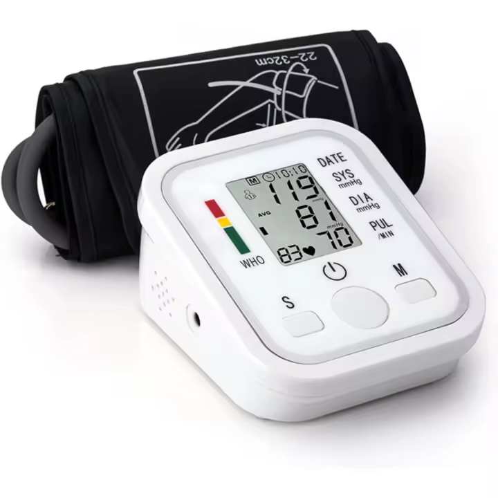 Tensiómetro de Brazo Digital Sandalfon, Medición Precisa de la Presión Arterial y el Pulso, Validado Clínicamente, Medidor Automático De Presión Arterial Para La Parte Superior Del Brazo, Pantalla LCD Grande - 1