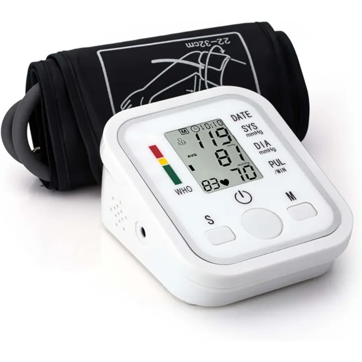Tensiómetro de Brazo Digital Sandalfon, Medición Precisa de la Presión Arterial y el Pulso, Validado Clínicamente, Medidor Automático De Presión Arterial Para La Parte Superior Del Brazo, Pantalla LCD Grande - 1
