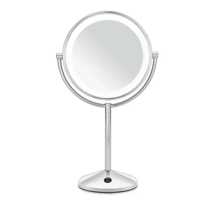 Espejo de maquillaje cromado led x10 aumentos 9436e baybliss - 1